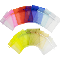 Organza cadeauzakjes mix